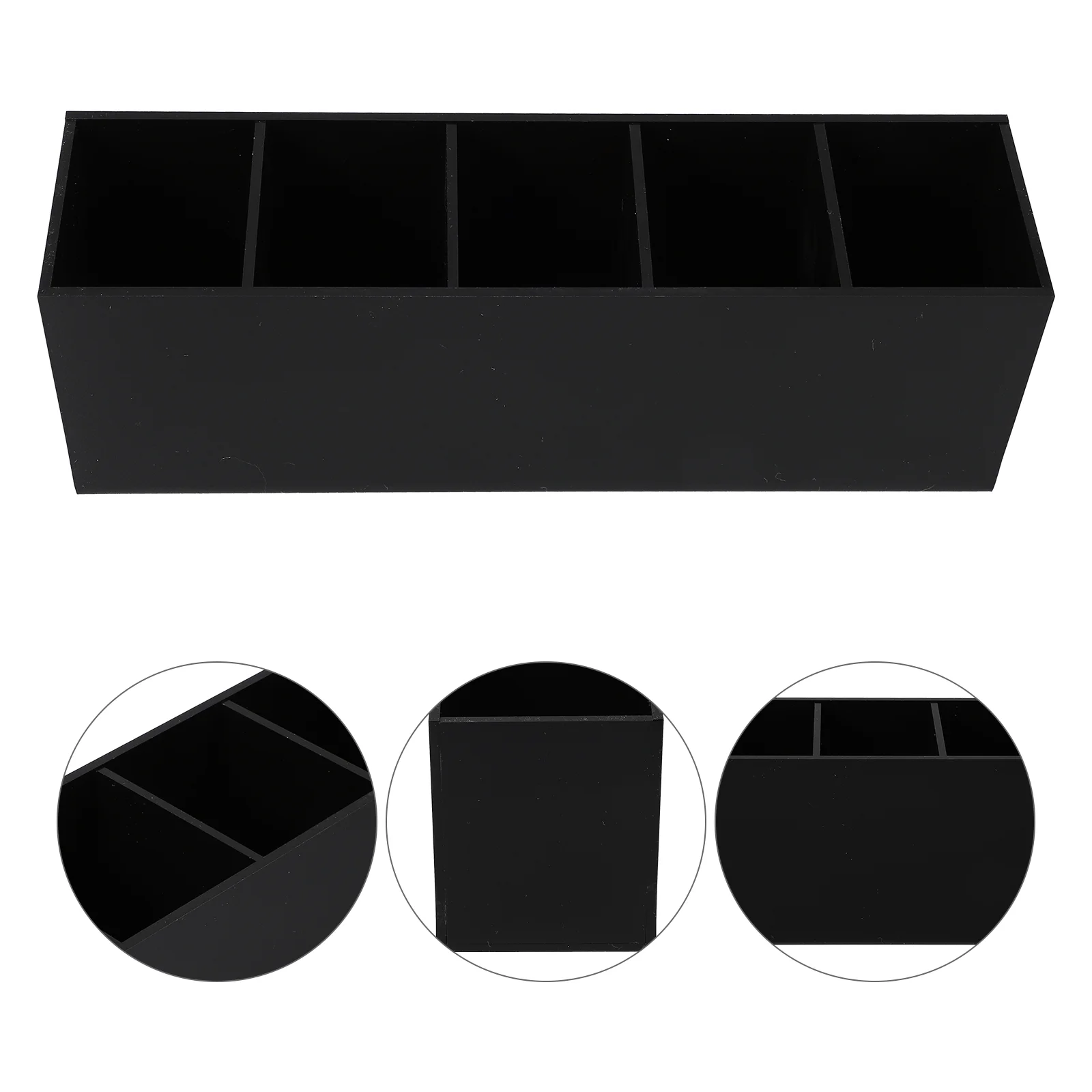 

Acrylic Storage Box Makeup Holder Bucket Multifunctional Pen Clear Case