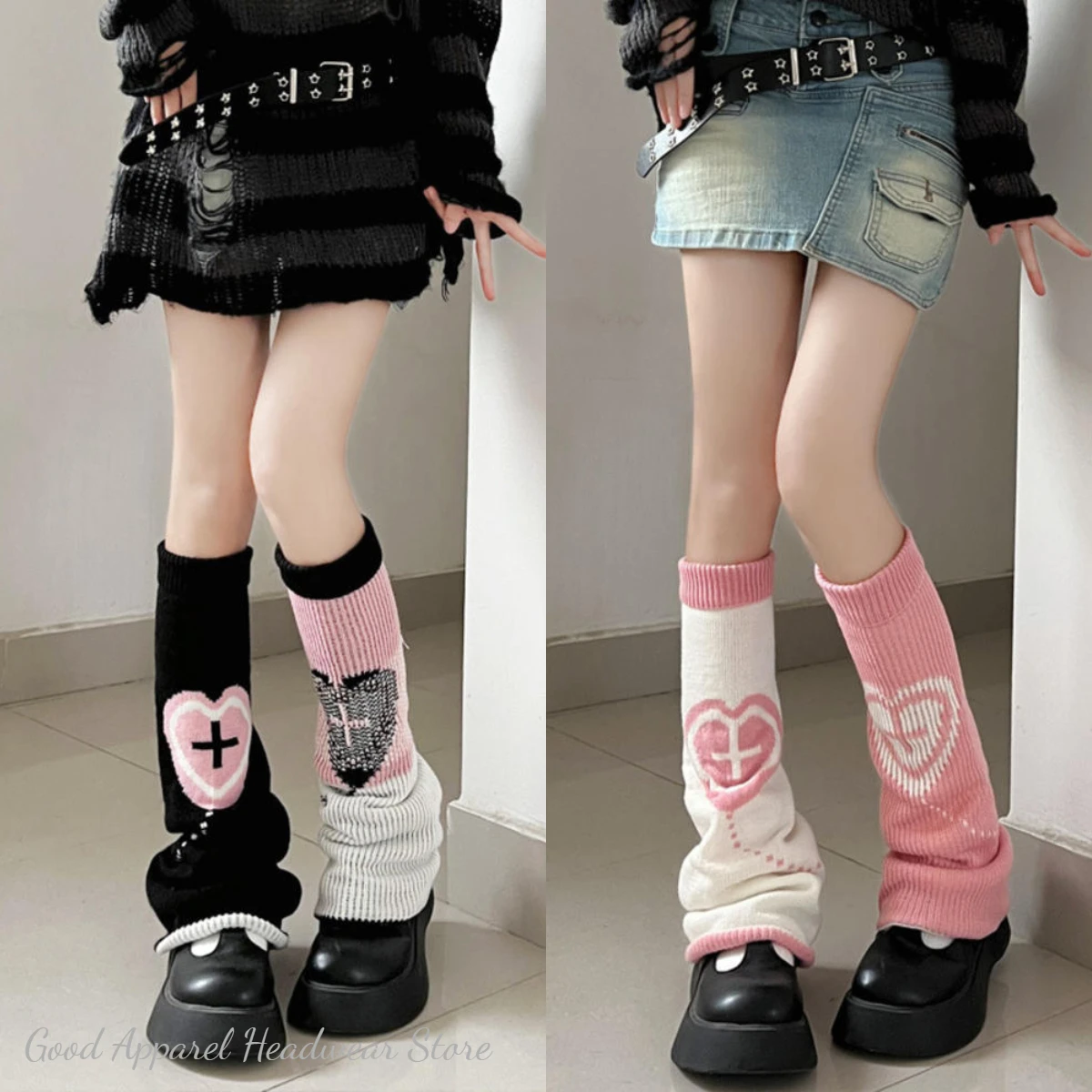 

Y2K Leg Warmers Women Socks Cover Hot Girl Knee Socks