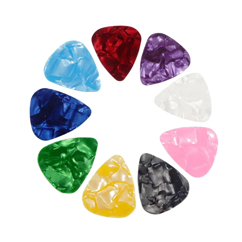 10PCS Guitar Picks Plectrum Mediator Celluloid Electric Smooth Guitar Picks Bass Acoustic Electric Accessories
