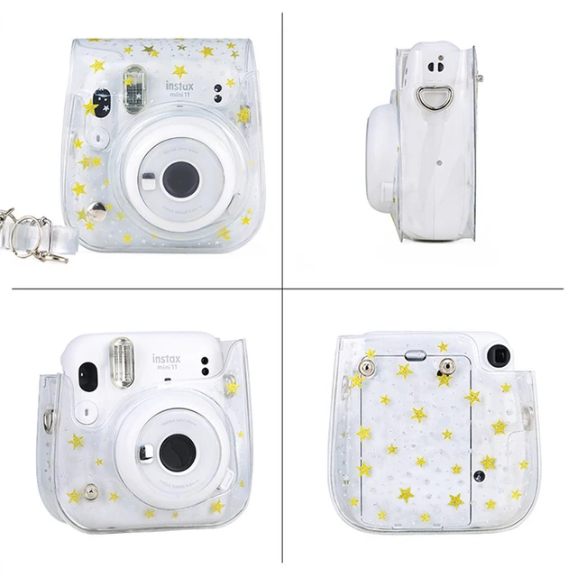 Funda de almacenamiento para cámara Instax mini12, bolsa protectora  transparente con correa para Fujifilm Instax Mini 12, accesorios para  cámara - AliExpress