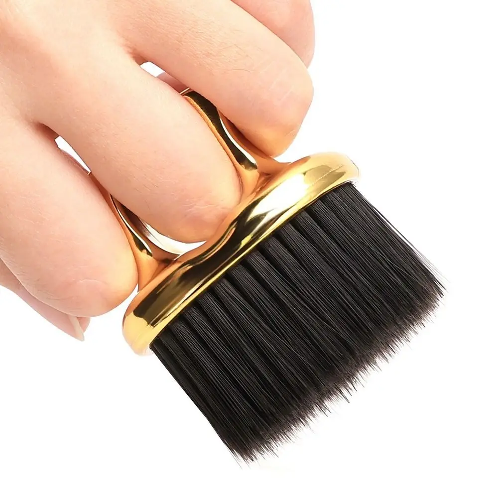 High-quality Ring Neck Face Duster Professional Hairdressing Beard Brush Barber Hair Cleaning Brush Salon