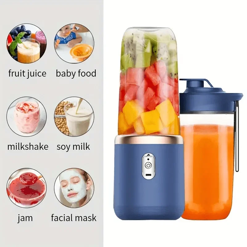 Portable Wireless Blender For Fruit Juice And Ice Crushing_voghion.com