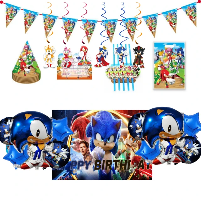 Sonic Birthday Party Supplies for Kids Sonic Party Decorations