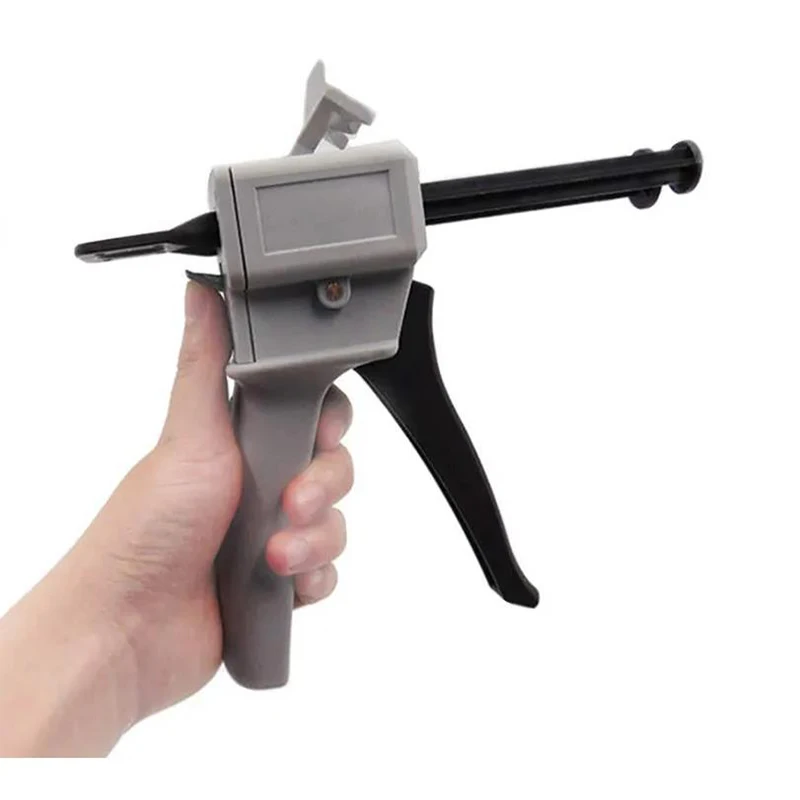 Resina de Cola Epóxi ab Pistola de Calafetagem Cartucho 50 ml 2:1 & 1:1 Universal Manual Dispensar Arma de Mistura Adesivo Ligação Ferramenta Extrusão