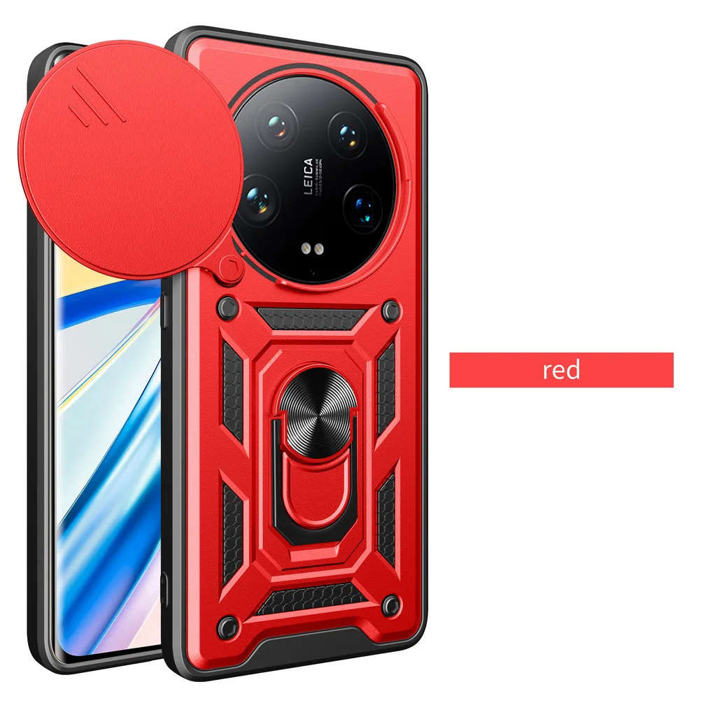Enhanced Armor Hybrid Ring Back Cover with Camera Protection