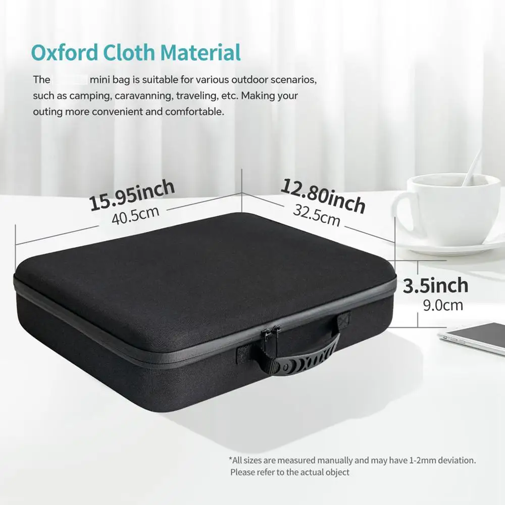For Starlink Mini Kit Outdoor Hard Carrying Protective Travel Case Portable Storage Bag With Multiple Compartments 6