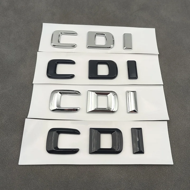 3D Abs Chrome Logo Cdi Emblem Letters Car Trunk Badge Per Mercedes Benz Ml 320 270 C220 W204 A B Glk 220 Cdi Sticker Accessori