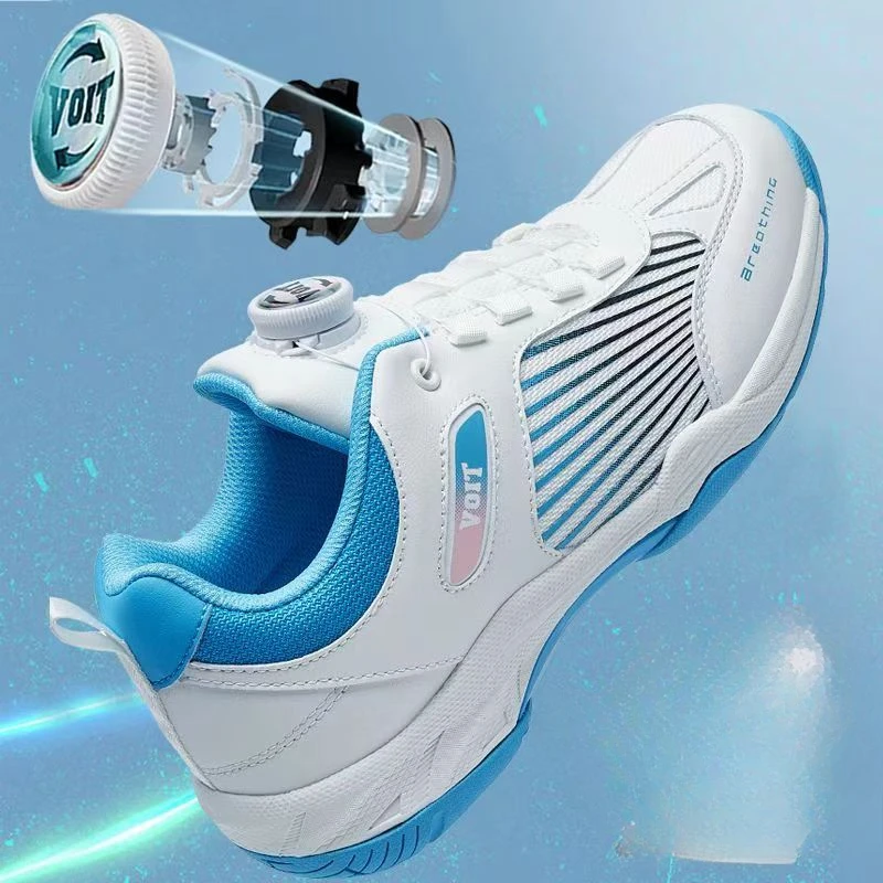 Men's and Women's Professional Fencing Shoes Competition Training Sports Shoes Rotating Button-free Badminton