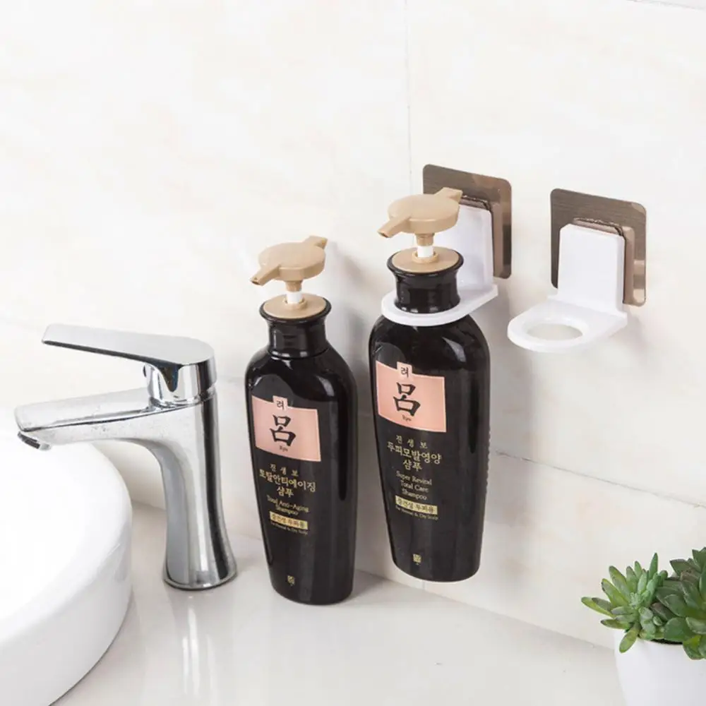 Bathroom wall mounted shower gel shampoo bottle holder wall super
