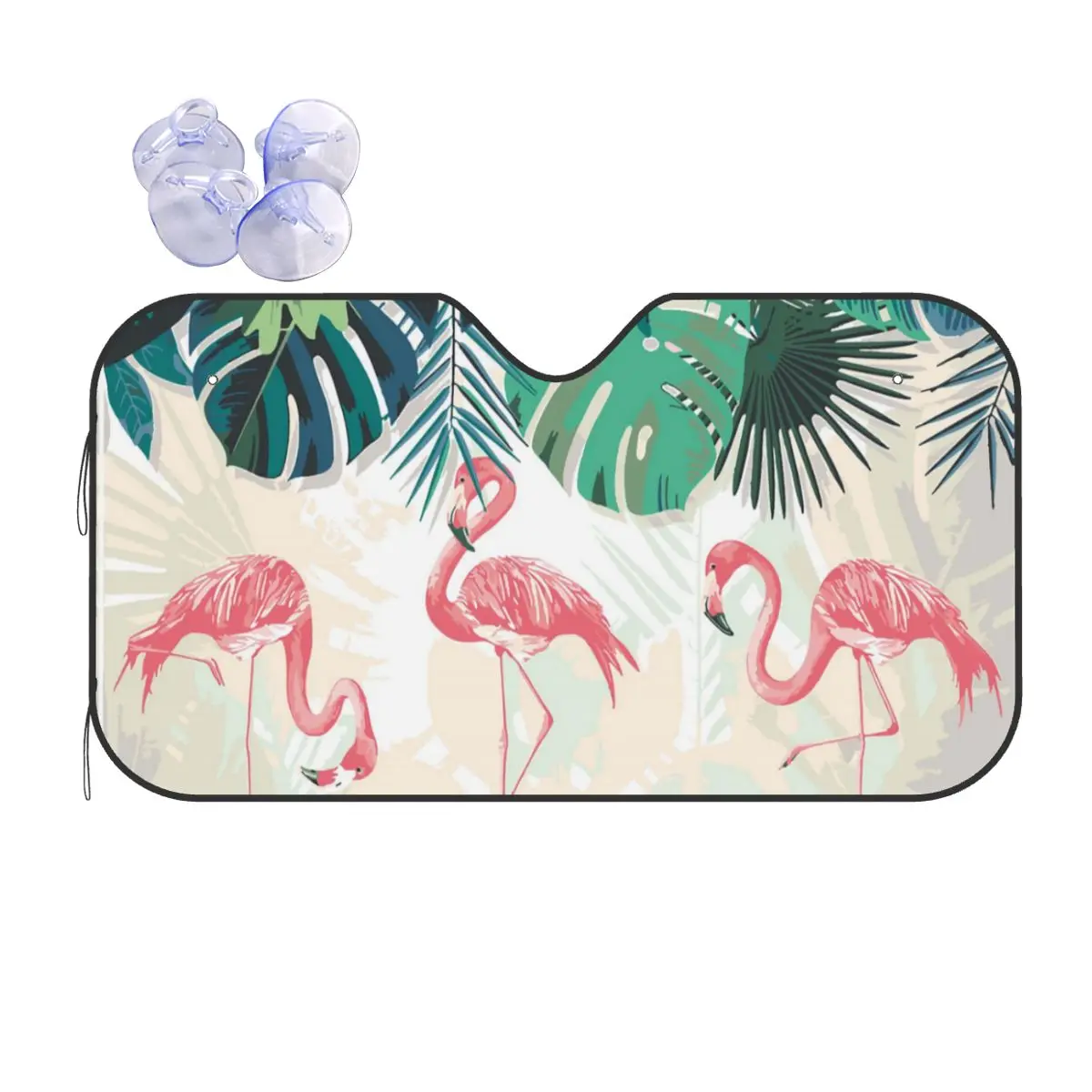 

Flamingo Novelty Sunshade Windscreen 70x130cm Animal Aluminium Foil Car Window Windscreen Cover Front Window Cover