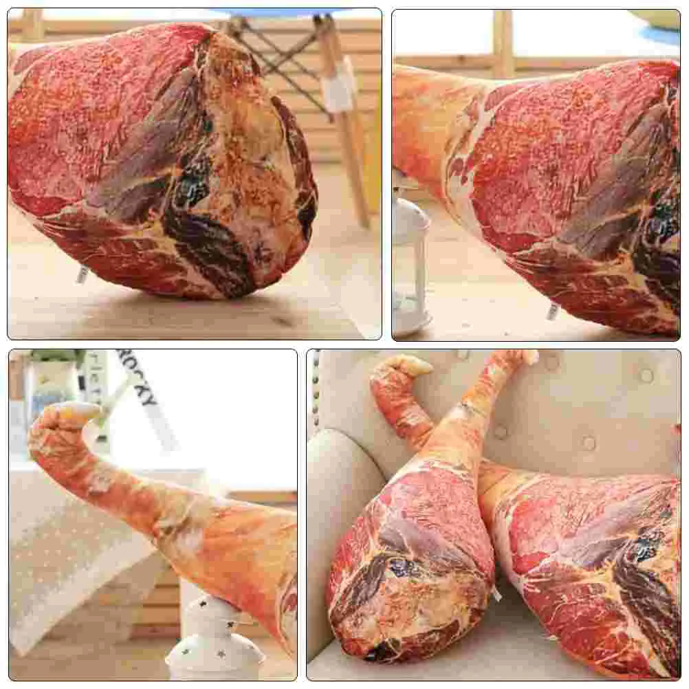 Simulated Ham Pillow Bacon Funny Cushion Food Prank Throw Filling: High Quality Pp Cotton Creative Bolster 5