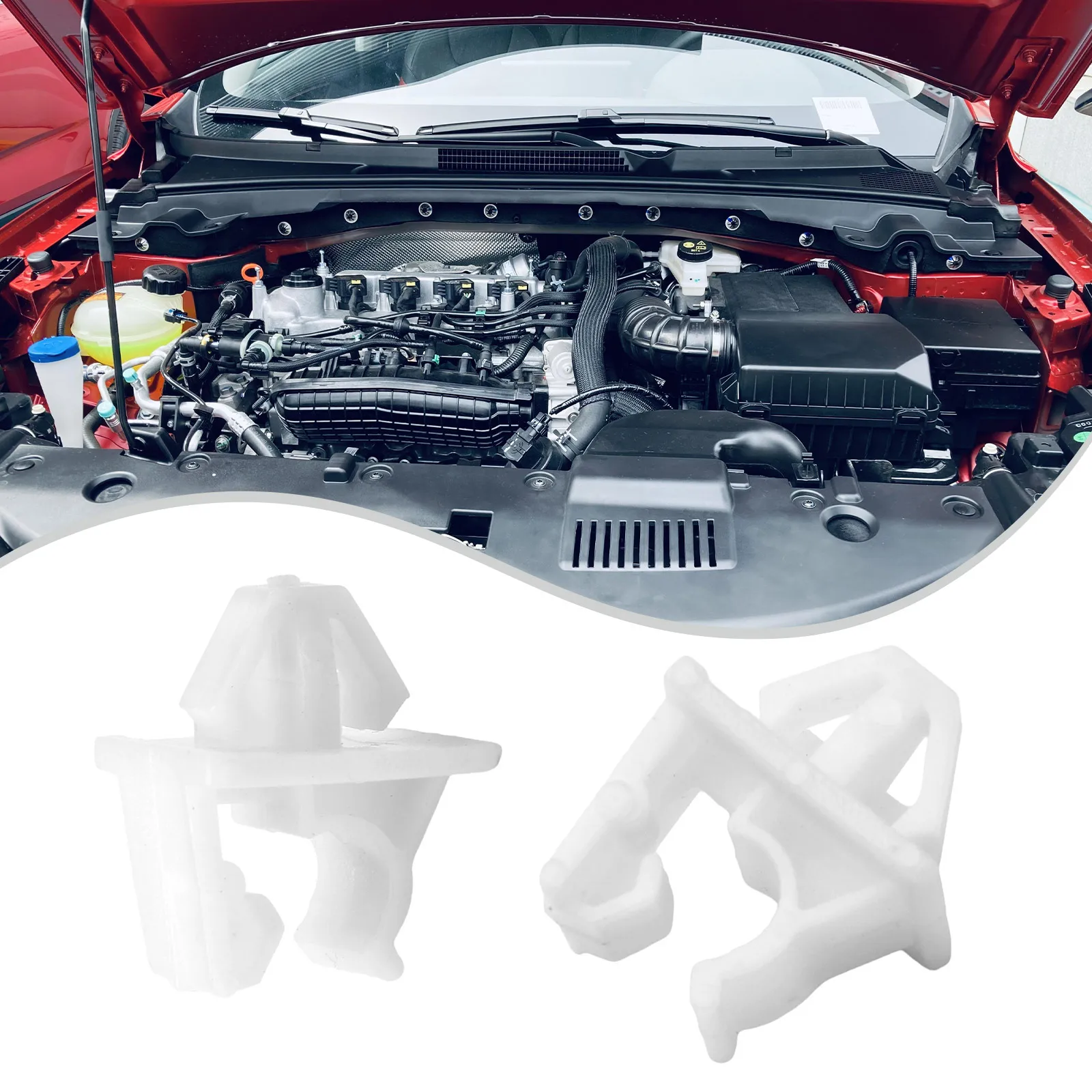 

Clip Clips Plastic White 90672-SNB-003 90672-SNB-901 90672SNB003 90672SNB901 Clip-On For Honda For Accord 4cyl