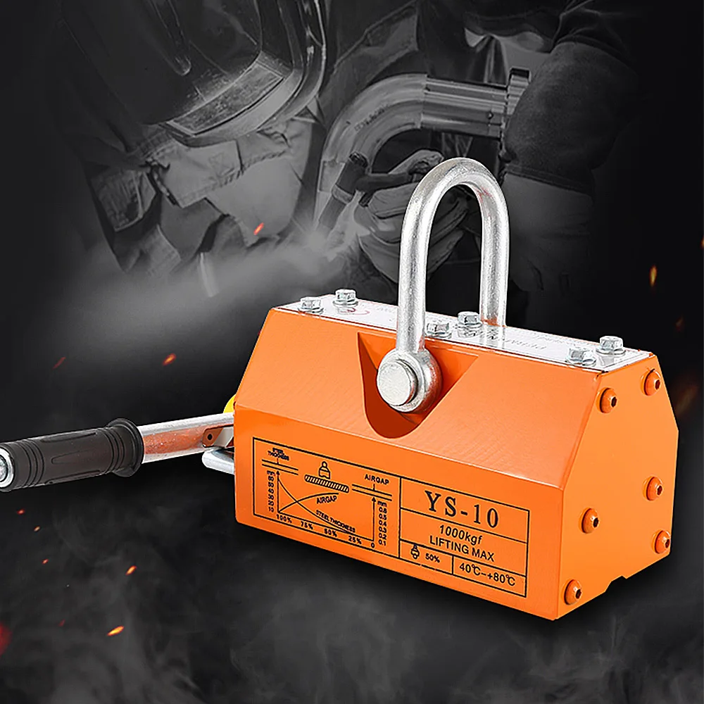 600KG 1t 400T Permanent magnet lifter powerful magnetic lifting 2 tons magnet 3 lifting crane Krauk permanent suction cup