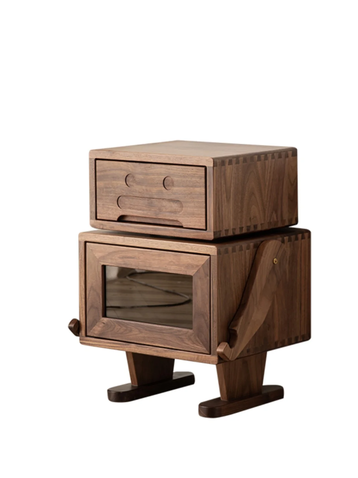 1 All solid wood bedside table, bedroom locker, living room creative sofa side, children's bedside table