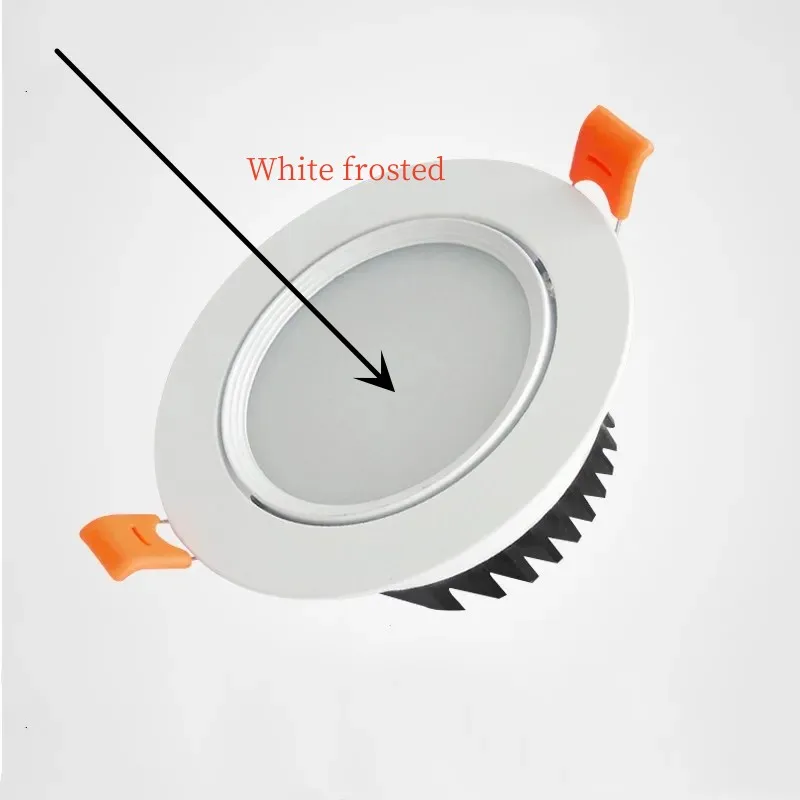 Round Dimmable LED COB Spotlight Ceiling Lamp AC85-265V 5W7W9W12W15W18W Aluminum Recessed Downlight Indoor Lighting led downlight recessed ceiling spotlight ceiling lamps