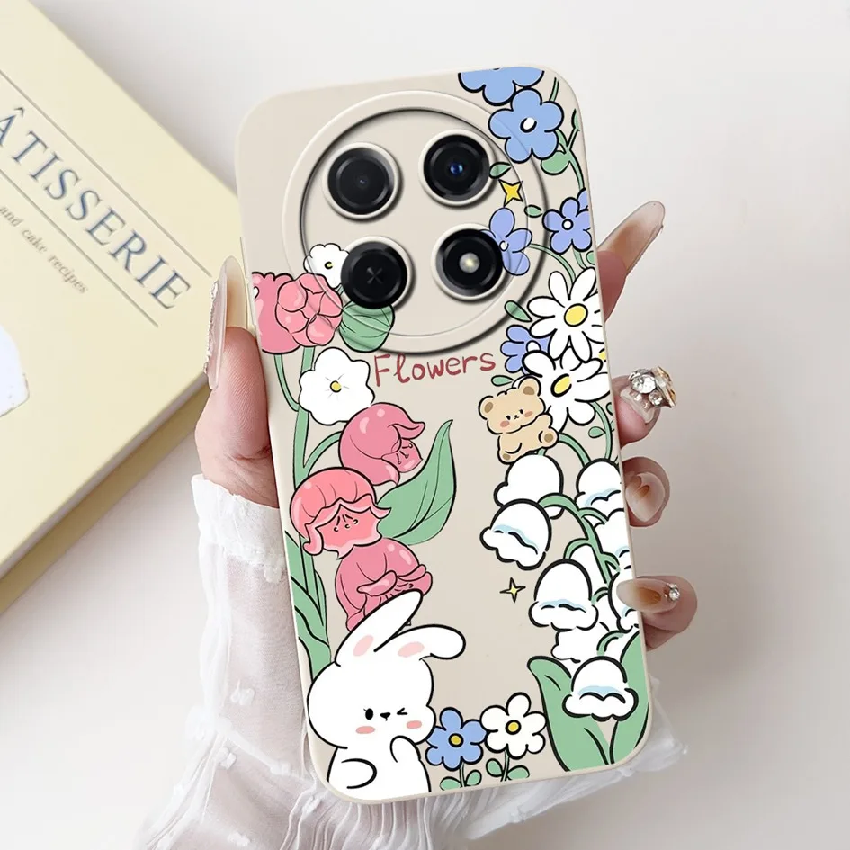Floral Duck & Cat Soft Silicone Shockproof Phone Case