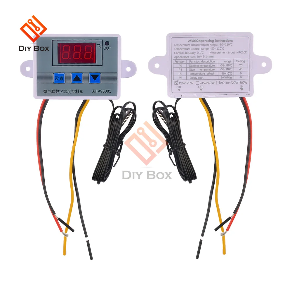 12V 24V 110V 220V LED Digital Temperature Controller Thermostat Thermoregulator Sensor Meter W3001 W3002 Heating Cooling smart thermostat,temperature humidity sensor,temperature humidity meter