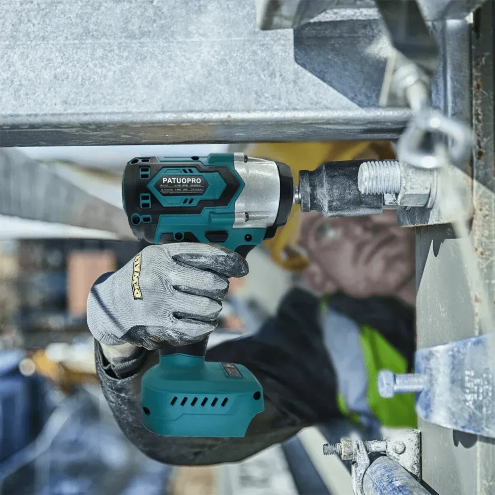 500N.m Brushless Impact Wrench 1/2 Inch Cordless Rechargeable Electric Wrench Home Power Tool For Makita 18V Battery(No Battery） 6