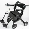 Electric Walker Foldable with Shopping Basket for Elderly Endurance 10-12KM 2