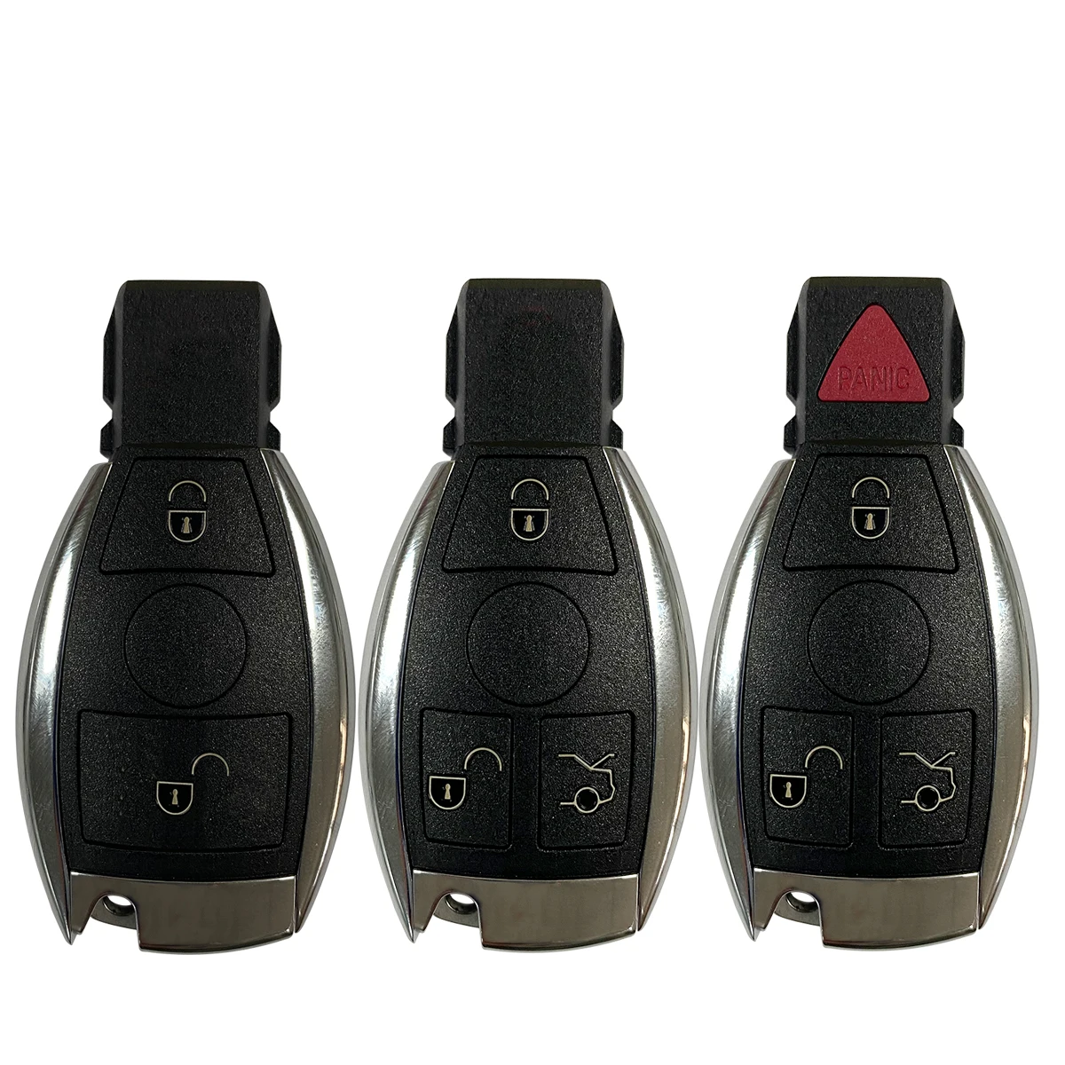 Okey Remote Control Car Key Shell Replacement  For Mercedes Benz Year 2000+ C E S Class Supports Original NEC/BGA  2/3/4 Buttons xnrkey 2 1 buttons remote smart car key for mercedes benz 2000 keyless remote 433mhz bga type card