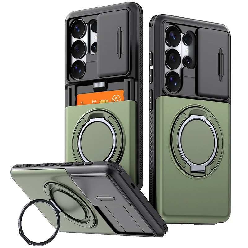 Magnetic Shockproof Phone Armor Case with Car Mount Support