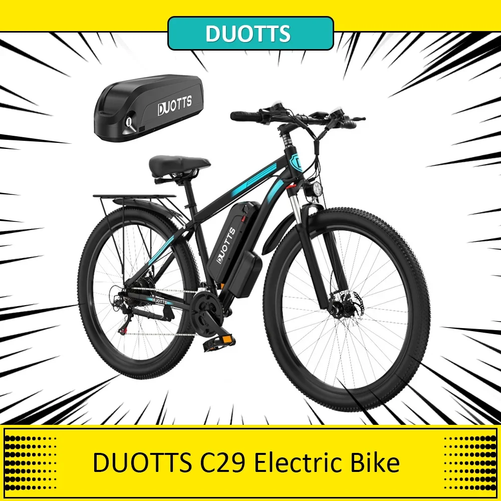 Duotts C29 Bici Elettrica 750W Mountain Bike 2*48V 15Ah Doppie Batterie 50Km Gamma 50 Km/H Velocità Bicicletta Elettrica Esterna Per Adulti