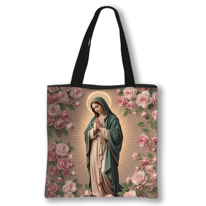 Holy Virgin Mary Print Shoulder Bag 2