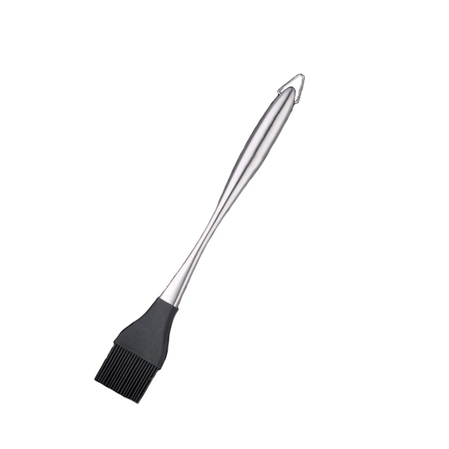 304 Stainless Steel Handle Silicone Head Brush Heatproof Never Shedding Head Barbecue Tool BBQ Accessories