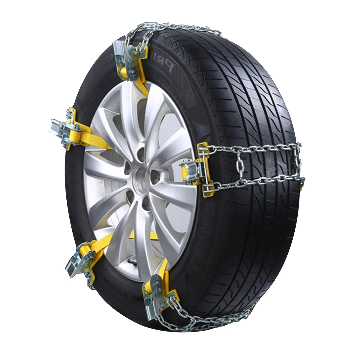 Car Snow Chain Steel Security Chain Anti-skid Emergency Tire for Tire Width 205-225mm