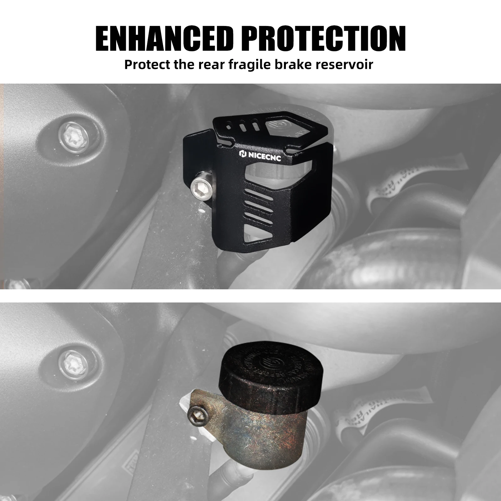 Rear Brake Reservoir Oil Fluid Tank Cover Guard Protector RH 1250 S For Harley Sportster S RH1250S
