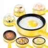 Electric Frying Pan, Omelette Maker Steamer Egg Cooker Eggs Mini Plug-in Frying Pan Automatic Power-off Breakfast Machine 1