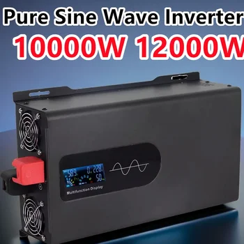 12KW Pure Sine Wave Inverter 12V To AC 220V 110V 4000W 5000W Solar Power Inverter 50HZ 60HZ Voltage Converter