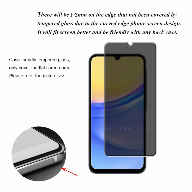 4 قطعة لسامسونج غالاكسي A16 الزجاج لسامسونج A16 حا...