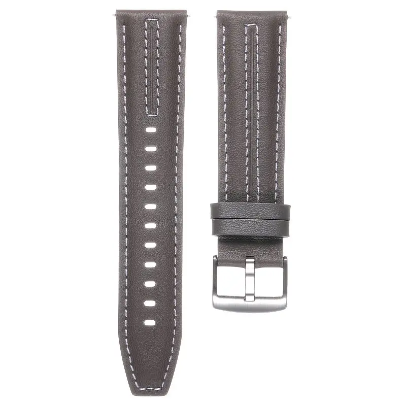 Elegant 22mm Soft Leather Watch Strap Bracelet