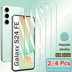 Premium Tempered Glass Screen Protector - 2/4 Pack - 2PCS HD Glass (For Samsung S22)