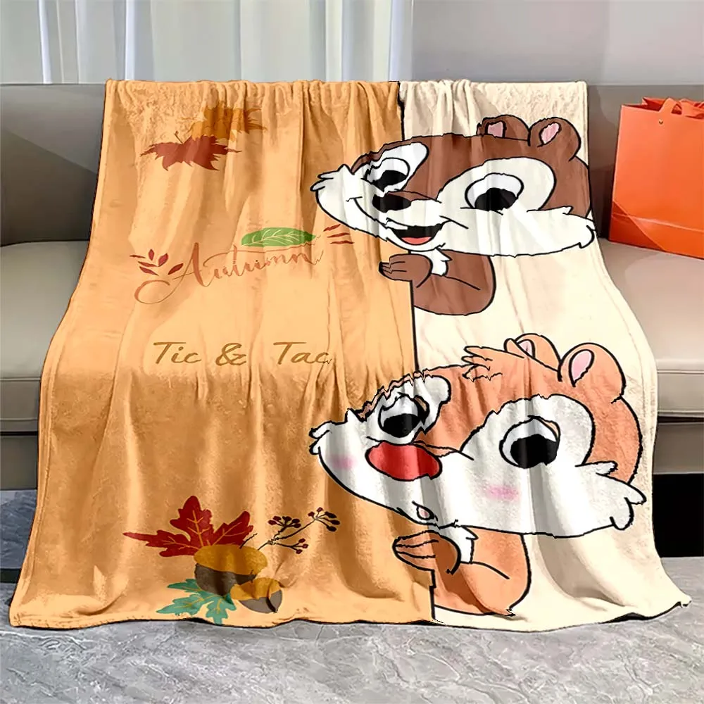 

Мягкие пушистые одеяла из мультфильма Disney Chip 'n Dale, покрывало для сна на воздушное состояние, постельное белье, простыня для детей, подарок