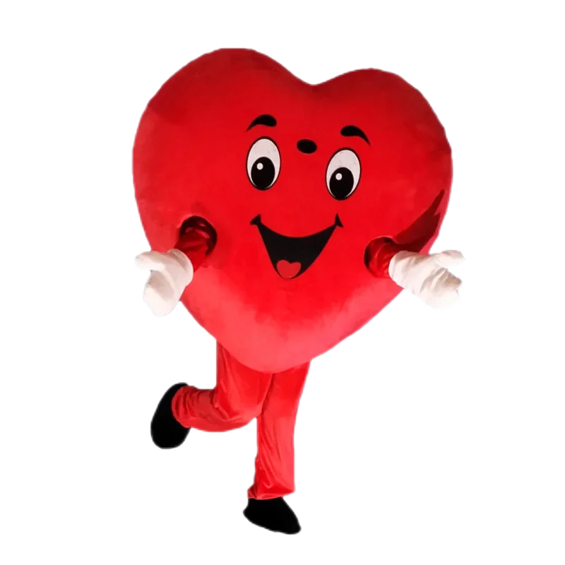

New Red Heart Love Mascot Costume Halloween Christmas Birthday Party Valentine's Day Funny Animation Show Cosplay costume Prop