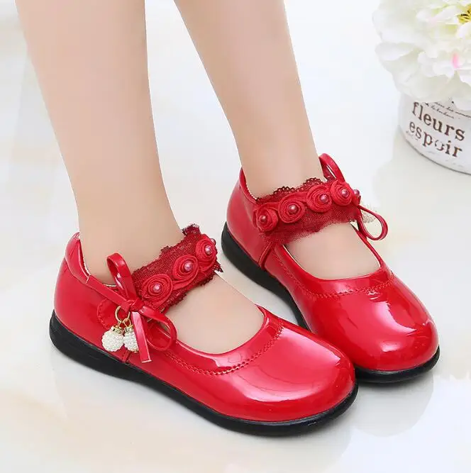 Girls Leather Shoes for Children Wedding Dress Princess Dance Shoes Kids Summer Bow-knot Black Student Sandals Korean Fashion leather shoes,girls shoes,girls sandals