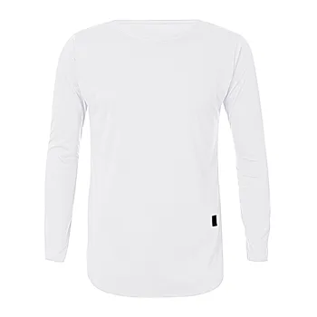 Men's Long Sleeve Oversized T-Shirt Solid Color O-Neck T Shirt Basic Bottoming Plain T-Shirts Casual Pullovers Tees Male Tshirts 3