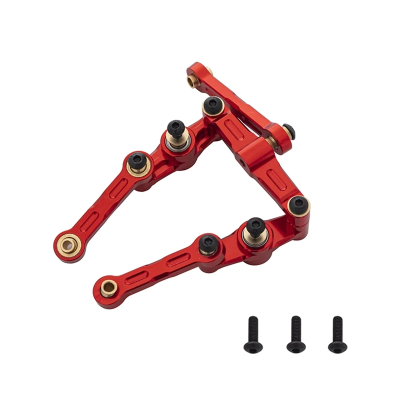 

Aluminum Ball Bearing Crank Steering Assembly Link Set for Tamiya TT02 TT-02 TT-02D 1/10 RC Drift Car Parts,2