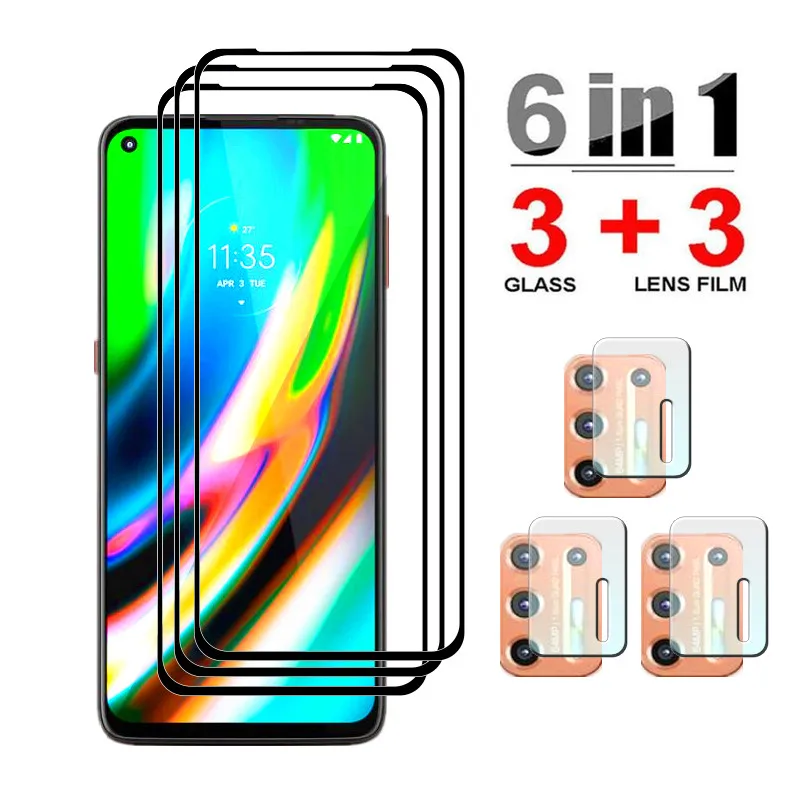 Закаленное стекло для Moto G9Plus, G9Play, G9Power, G9, защита экрана 9H, Защитная пленка для Moto G9Plus, G9Play, G9Power, мягкая пленка для камеры