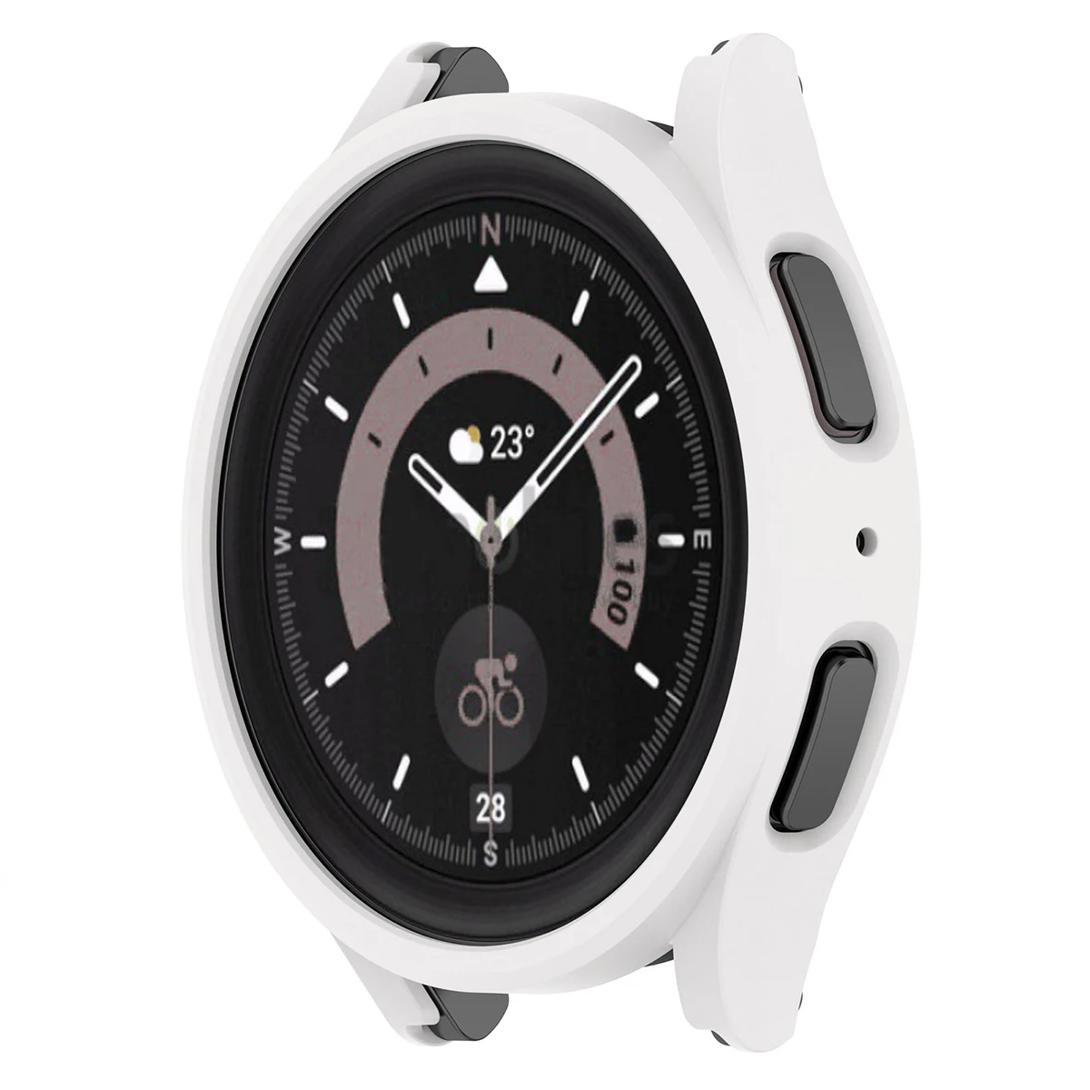 Sleek Matte Protective Bumper Shell for Samsung Galaxy Watch7 Smartwatch
