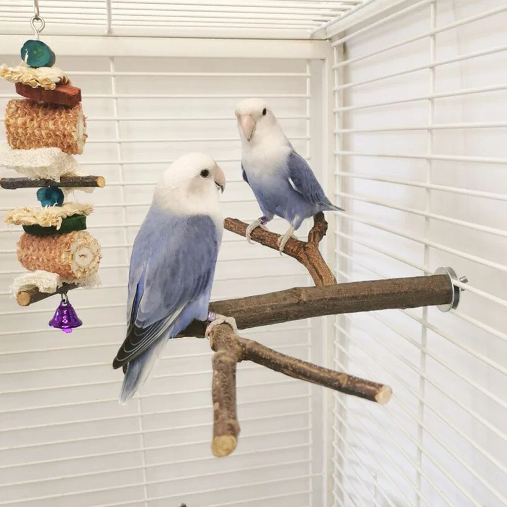 

Hanging Multi Stand Branch Parrot Perch Bird Cage Toys For Small Budgies Conure Parrot Parakeets Cockatiels Lovebirds