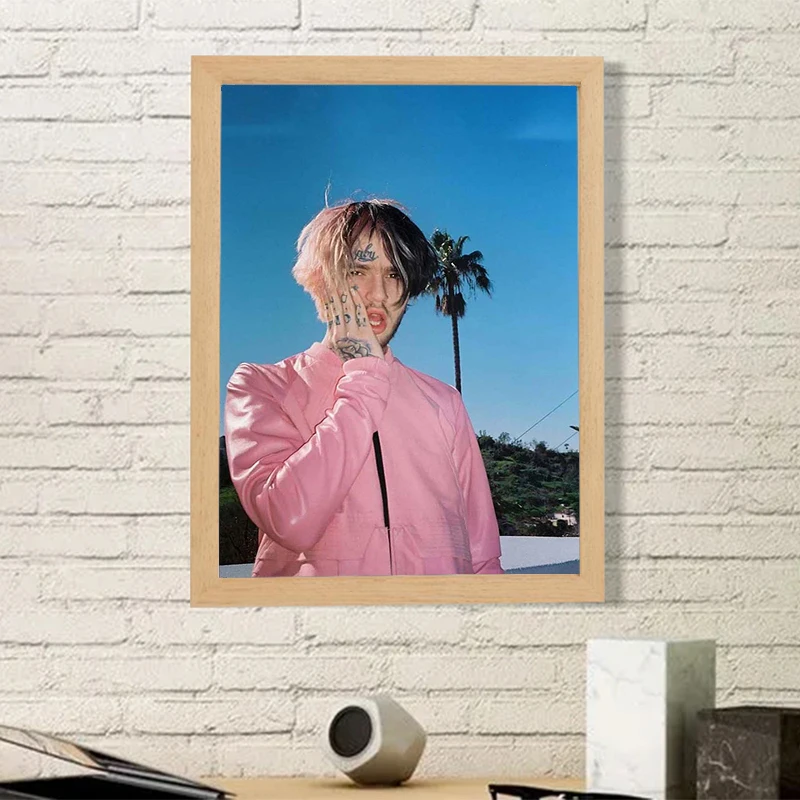 

Pop Rapper Lil Peep Posters for Wall Decor Hip Hop Home Decore With Free Shipping Canvas Poster Decorative Paintings Room Art