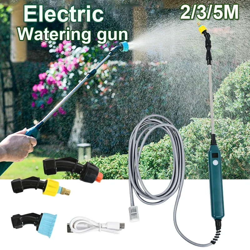 

3.7V High Pressure Watering Spray Gun Garden Automatic Atomization USB Plant Sprayer Bottle Sprinkler Watering Garden Irrigation