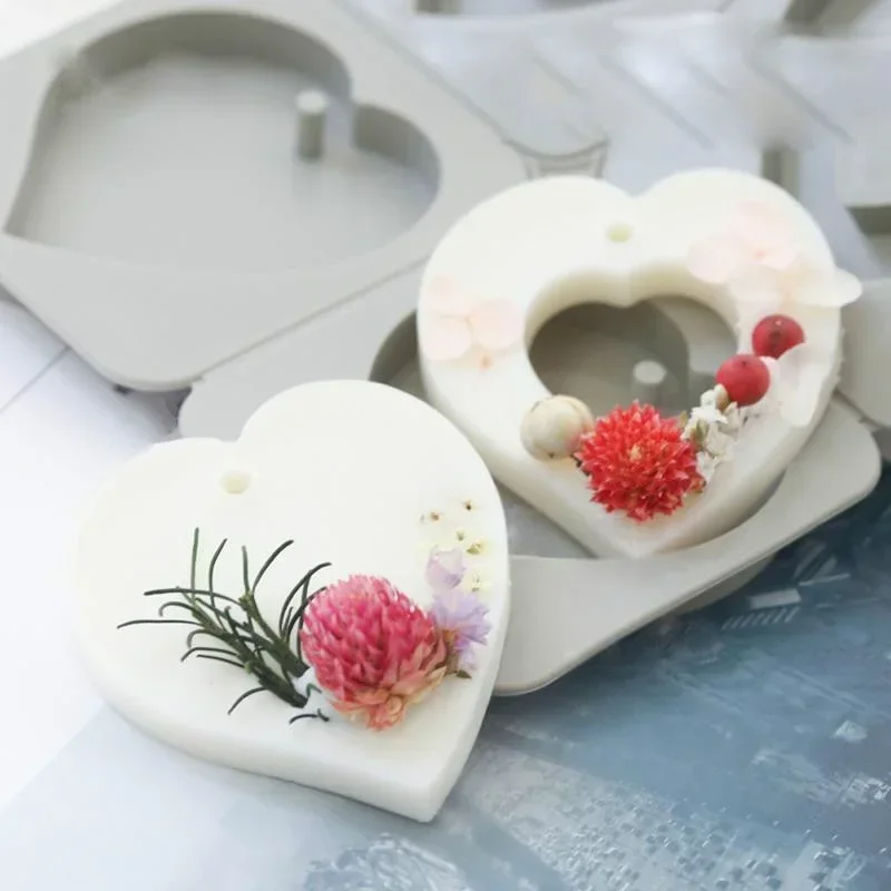 DIY Silicone Mold Aromatherapy Plaster Handmade Soap DIY Cake Decorating 4 Even 2 Groups of Love Can Be Divided silicone mold,soap molds