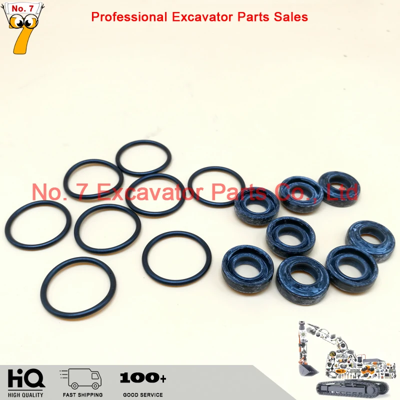 Excavator control lever handle bullet oil seal Hitachi excavator zaxis 60 120 240 330 360 470-3 oil seal repair kit