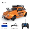 1:18 Retro Refitting MINI RC Car 4 channel Remote Control Car Vintage Beetle High Speed Light Modified vehicle Model Car Toy Kid 4