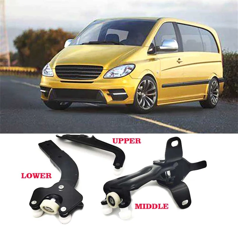 

Sliding Door Rail Roller Upper Middle Lower Set 6397601747 6397601547 6397601347 For Mercedes-Benz Viano W639 Vito W639 Parts