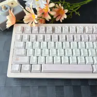 Little Bear Bouquet Keycap MOA Cherry Profile Pink PBT Custom Keycaps for Mechanical Keyboard Cute Gentle Floral Key Cap Gifts - Image 6